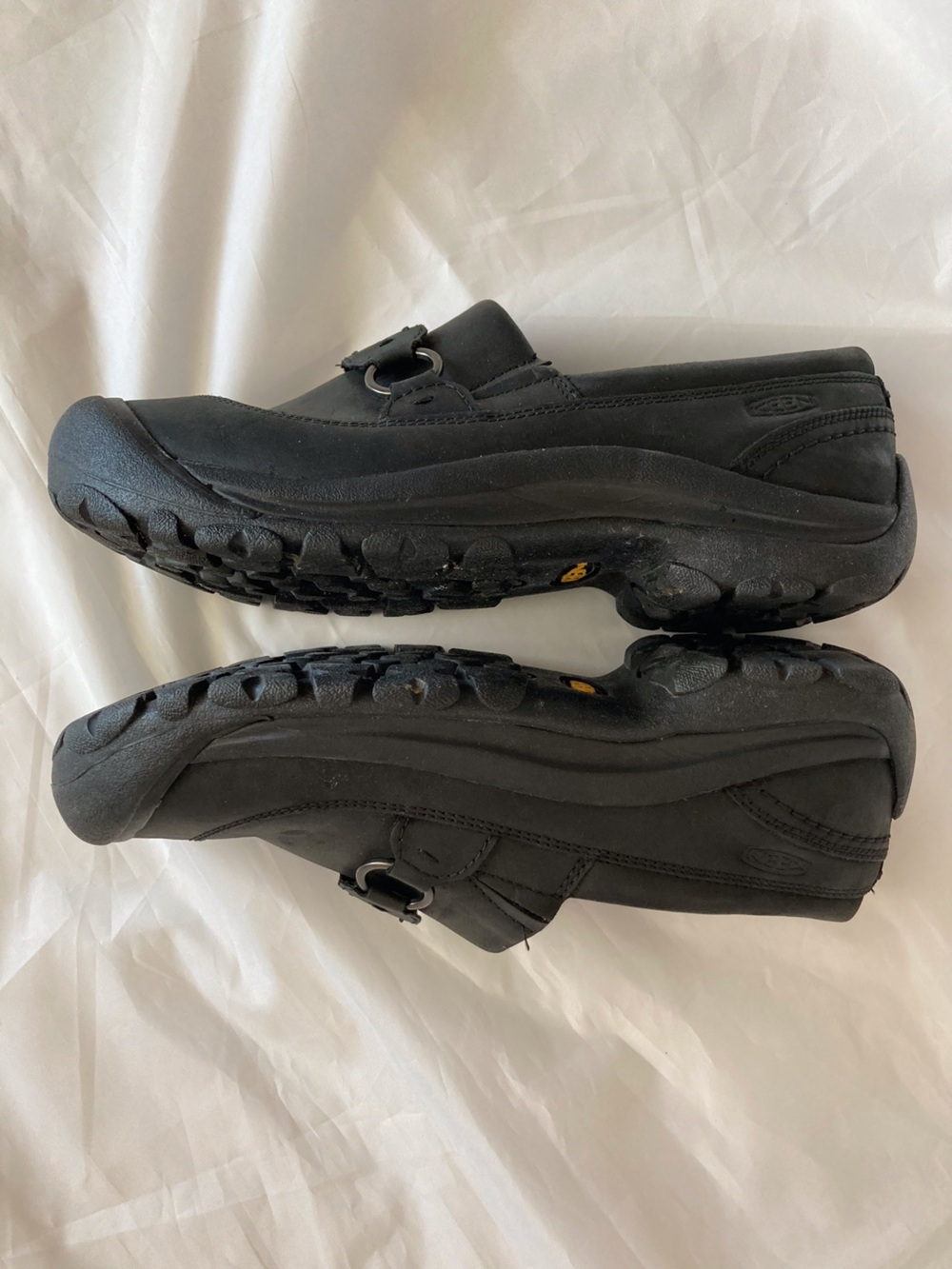 KEEN Kaci III ,Women’s Black Leather Shoes, Orthotic Ready, NO Insoles Included. - Picture 5 of 7